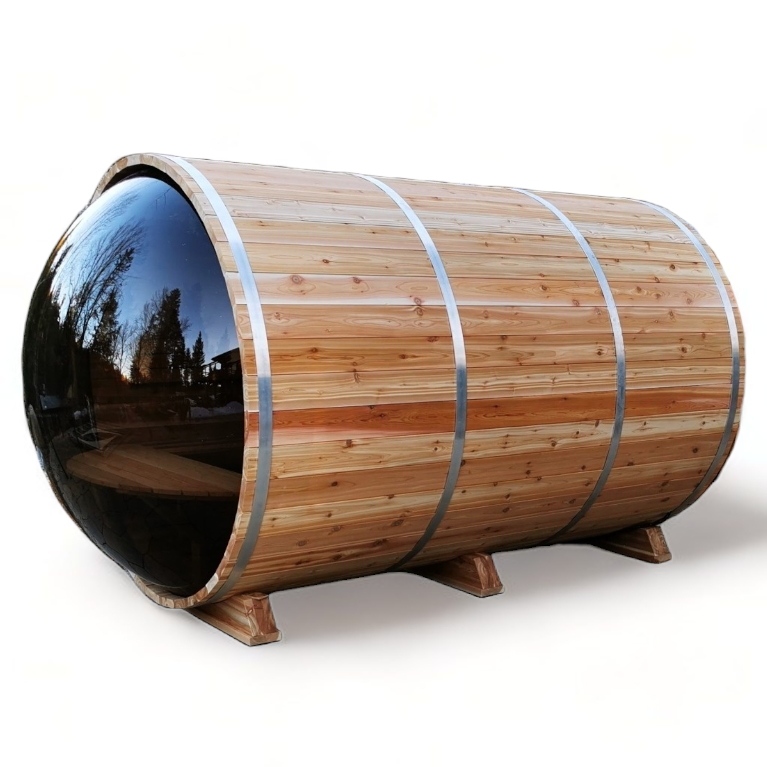 Sauna Boréal Panoramique 7' avec Porche