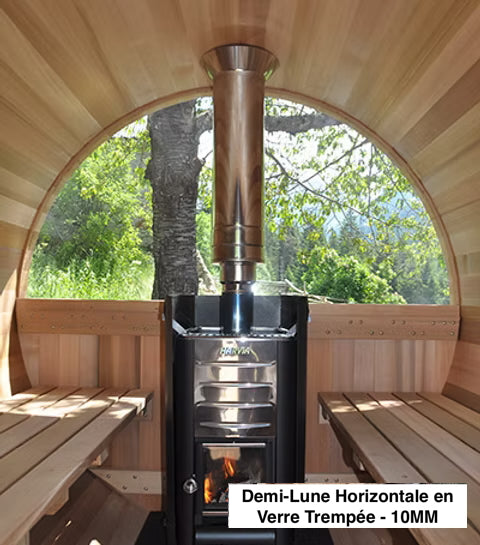 Sauna Boréal Traditionnel 7' avec Porche