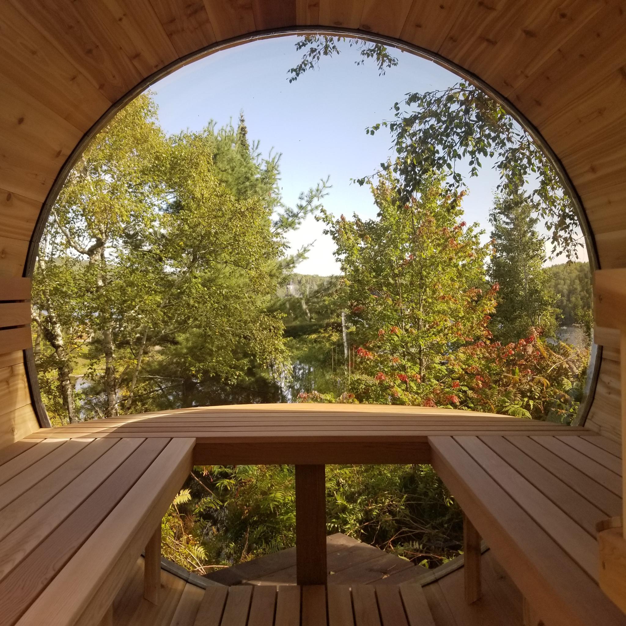 Sauna Boréal Panoramique 9' - Sauna Co