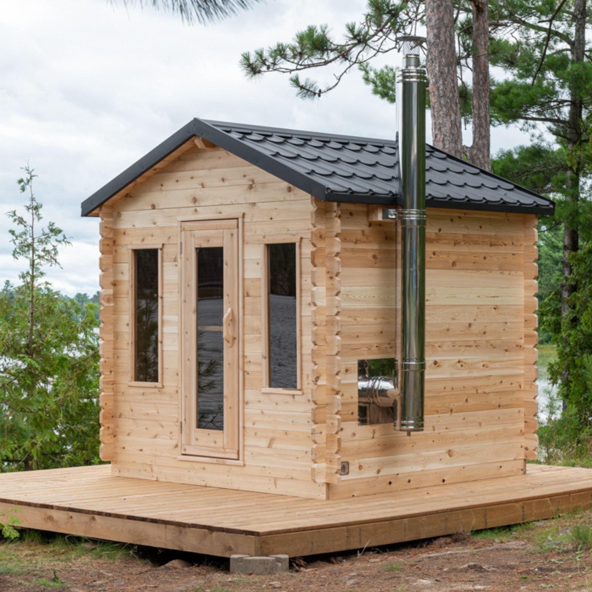 Sauna Cabane Géorgienne 7x7 - Sauna Co