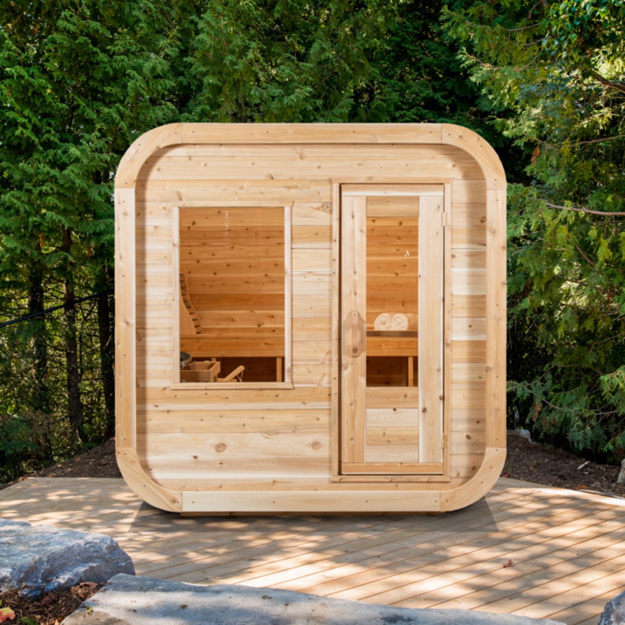 Sauna Cube Luna 7x7 - Sauna Co